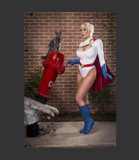 Autographed Print MC Bourbonnais – Power Girl from the 2017-2018 Cosplay for a Cause Calendar